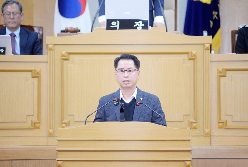 최창호 파주시의원, 5분 자유발언 통해 파주시 청렴도 향상 대책 촉구