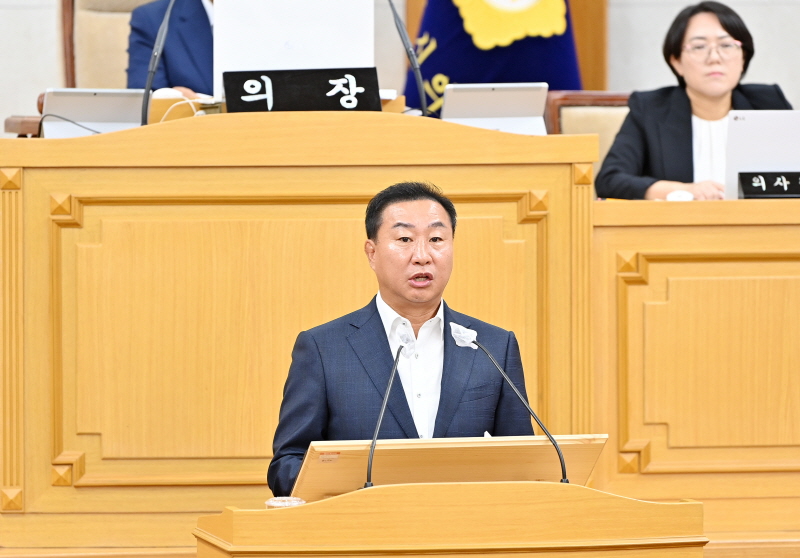 파주시의회 손형배 의원 5분 자유발언…  파주시 중대재해 발생에 대한 대책 제안